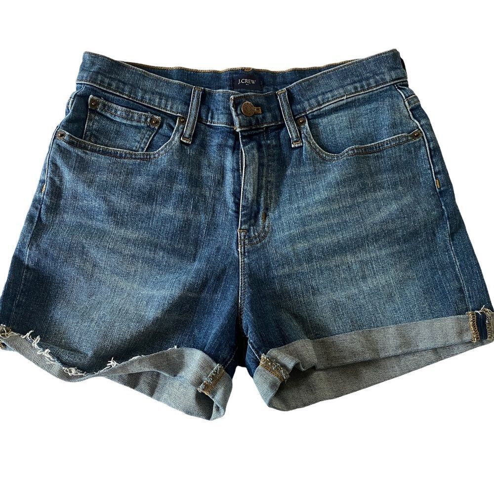 J.Crew Denim Cuffed Shorts Sz 26‎